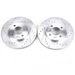 Power Stop 95-02 Volkswagen Cabrio Front Evolution Drilled & Slotted Rotors - Pair; 1995-2002