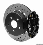 Wilwood Superlite 4R Rear Brake Kit 14.00 Black 2018-Up Jeep JL SRP w/Lines; 2018-2024