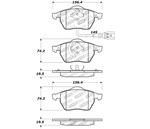 StopTech Sport Brake Pads Audi S3, Front; 2001-2004