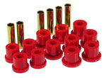 Prothane 81-87 GM Rear Spring & Shackle Bushings (w/ 1 3/8in Bushings) - Red; 1981-1987