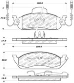 StopTech Sport Brake Pads Mercedes-Benz ML320, Front