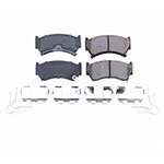 Power Stop 95-98 Nissan 200SX Front Z17 Evolution Ceramic Brake Pads w/Hardware; 1998-1998