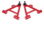 BMR 79-93 Fox Mustang Lower Non-Adj. A-Arms (Coilover Only) w/ STD. Ball Joint (Poly) - Red; 1979-1993