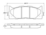 StopTech Street Brake Pads Lexus ES350, Front