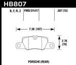 Hawk 16-17 Porsche Panamera S/GTS HP+ Street Rear Brake Pad