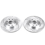 Power Stop 00-05 Toyota MR2 Spyder Rear Evolution Drilled & Slotted Rotors - Pair; 2000-2005