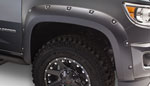 Bushwacker 15-18 GMC Canyon Pocket Style Flares 2pc - Black; 2015-2018