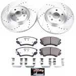 Power Stop 11-17 Chevrolet Caprice Front Z26 Street Warrior Brake Kit; 2011-2017