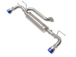 aFe 19-22 Mazda 3 L4 2.5L Takeda 3in to 2-1/2in 304 SS Axle-Back Exhaust w/ Blue Flame Tip; 2019-2022