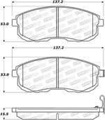 StopTech Street Brake Pads Nissan Juke, Front; 2011-2013