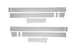 Putco 15-20 Ford F-150 Super Cab 8ft Long Box (4.25in Tall - 12pcs) Stainless Steel Rocker Panels; 2015-2020