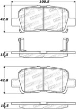 StopTech Street Brake Pads Acura MDX, Rear