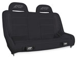 PRP Jeep Wrangler JKU/JLU Elite Series Rear Bench- Black Vinyl; 2006-2018