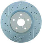 StopTech Subaru Impreza Select Sport Drilled/Slotted Rotor, Front Right; 2005-2014