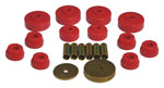 Prothane 79-88 Toyota Truck 4wd Body Mount Kit - Red; 1979-1988