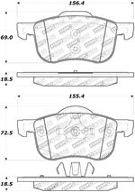 StopTech Street Brake Pads Volvo S60, Front