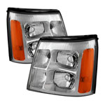 Xtune Cadillac Escalade Hid Model Only 2003-2006 OEM Style Headlights Chrome HD-JH-CAES03-HID-C; 2003-2006