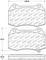 StopTech Sport Brake Pads Nissan 350Z Brembo Brakes, Front