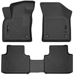 Husky Liners 18-19 Volkswagen Atlas Weatherbeater Black Front & 2nd Seat Floor Liners; 2018-2022