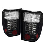 Spyder Ford Ranger LED Tail Lights - Black - (ALT-YD-FR98-LED-BK)