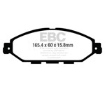 EBC 12-13 Infiniti JX35 3.5 Greenstuff Front Brake Pads