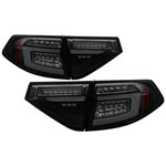 Spyder 08-14 Subara Impreza WRX Hatchback LED Tail Lights Seq Signal Blk Smoke ALT-YD-SI085D-SEQ-BSM; 2008-2014