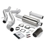 Banks Power 02-05 Chevy 6.6L SCLB Monster Exhaust System - SS Single Exhaust w/ Black Tip; 2002-2005