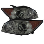 Spyder Scion TC Projector Headlights - LED Halo - Smoke - (PRO-YD-TTC08-HL-SM); 2008-2010