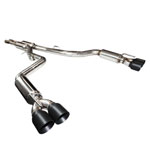 KOOKS Dodge Challenger Hellcat Competition Cat-Back Exhaust with Black Tips; 2015-2017