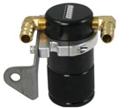 Moroso Chrysler 5.7L (w/Aftermarket Intake) Air/Oil Separator Catch Can - Billet Aluminum - Black; 2005-2010