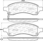 StopTech Street Select Brake Pads GMC Canyon, Front; 2009-2012