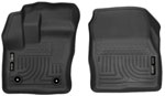 Husky Liners Weatherbeater Series Front Floor Liners Ford Transit; 2014-2018