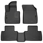 Husky Liners Weatherbeater Series Front & 2nd Seat Floor Liners Volvo XC90; 2016-2018