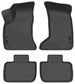 Husky Liners Weatherbeater Series Front & 2nd Seat Floor Liners Dodge Charger; 2011-2018