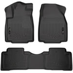 Husky Liners Weatherbeater Series Front & 2nd Seat Floor Liners Honda Pilot; 2009-2015