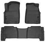 Husky Liners Weatherbeater Series Front & 2nd Seat Floor Liners Nissan Armada; 2017-2018