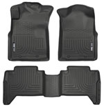 Husky Liners Weatherbeater Series Front & 2nd Seat Floor Liners (Footwell Coverage) Toyota Tacoma; 2005-2015