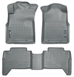 Husky Liners Weatherbeater Series Front & 2nd Seat Floor Liners (Footwell Coverage) Toyota Tacoma; 2005-2015