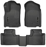 Husky Liners Weatherbeater Series Front & 2nd Seat Floor Liners Dodge Durango; 2011-2015