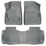 Husky Liners Weatherbeater Series Front & 2nd Seat Floor Liners GMC Acadia; 2017-2018