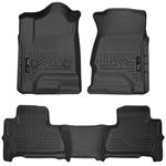 Husky Liners Weatherbeater Series Front & 2nd Seat Floor Liners GMC Yukon; 2015-2018