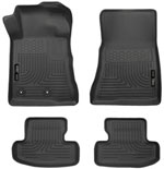 Husky Liners Weatherbeater Series Front & 2nd Seat Floor Liners Ford Mustang; 2015-2018