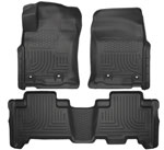 Husky Liners Weatherbeater Series Front & 2nd Seat Floor Liners Lexus GX; 2014-2018