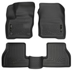 Husky Liners Weatherbeater Series Front & 2nd Seat Floor Liners Ford Focus; 2016-2018