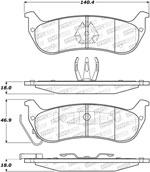 StopTech Street Brake Pads Chrysler Pacifica, Rear