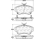 StopTech Sport Brake Pads Chrysler PT Cruiser w/o Turbocharged Cast in Front Caliper, Front; 2004-2004