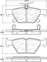 StopTech Street Brake Pads Subaru Outback, Rear