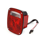 Omix Right Black Tail Lamp 81-86 Jeep CJ Models; 1981-1986