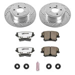 Power Stop 05-19 Chrysler 300 Rear Z26 Street Warrior Brake Kit; 2005-2019