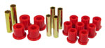 Prothane 80-97 Ford (w/ Molded Shackles) Spring Bushings - Red; 1980-1997